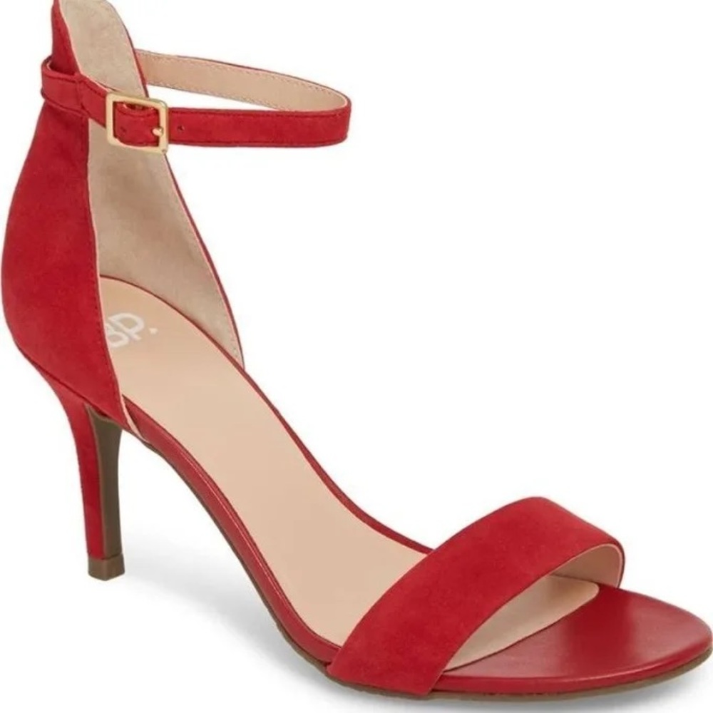 Nordstrom BP Red Strappy Heels